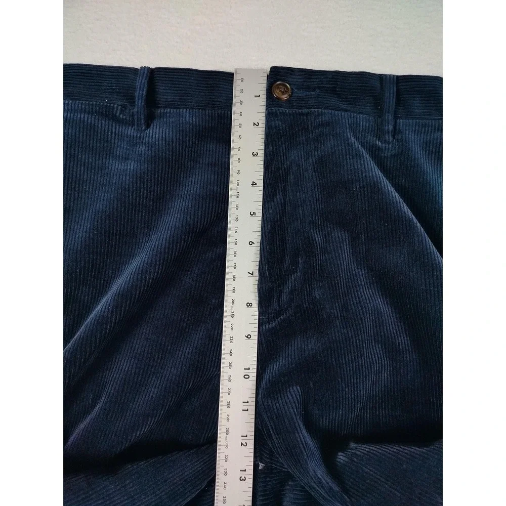 Polo Ralph Lauren Corduroy Pants Mens 36x32 Blue Stretch‎ Classic Fit Old Money